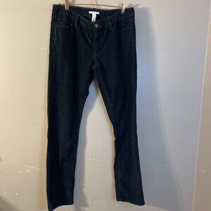 Banana Republic Men's Corduroy Pants 32x32 Black Cotton Straight Stretch